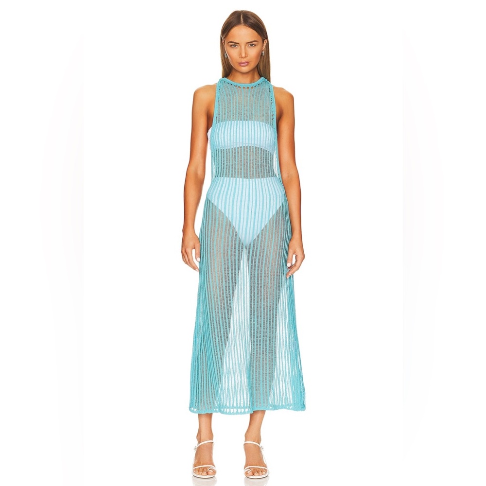 LPA Open Knit Midi Dress